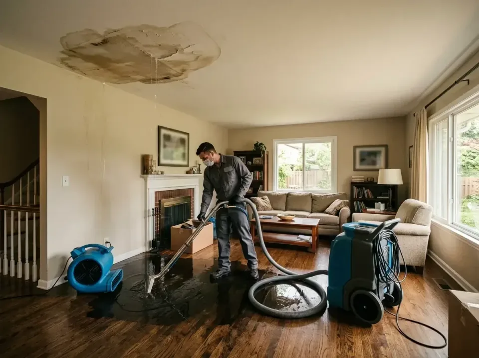 attic-pipe-burst-ceiling-drip-008 — frequently asked questions, Water Damage Restoration & Carpet Care in Prospect Heights,…